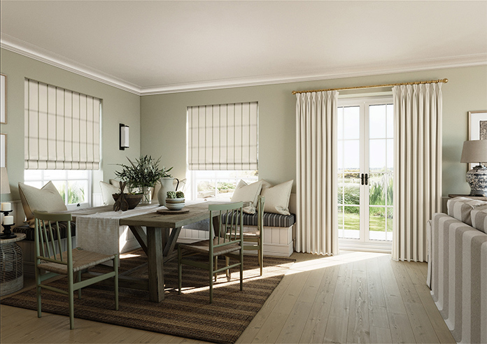 The British Stripe Co. Victoria, Derwent No.1 - Twist&Fit Roman Blind - Image 7